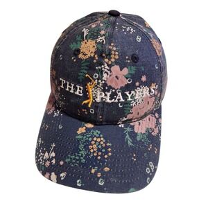 New Era THE PLAYERS Women 9TWENTY Floral Adjustable Hat Navy Blue Golf Cap